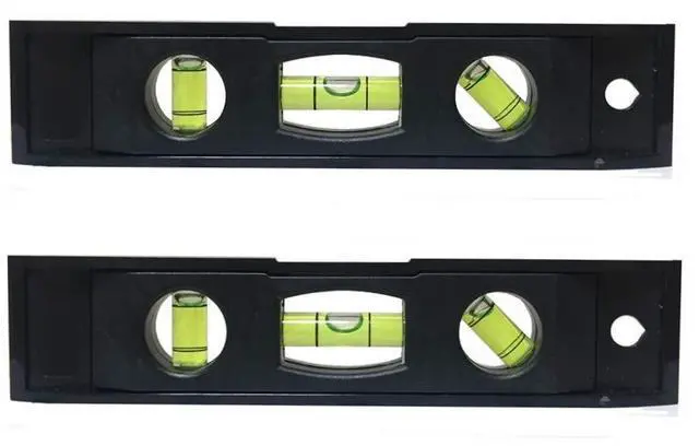 Main image of 2pcs 6 inch Torpedo Level Magnetic Box Level with 180 90 45 Degree Bubble Level