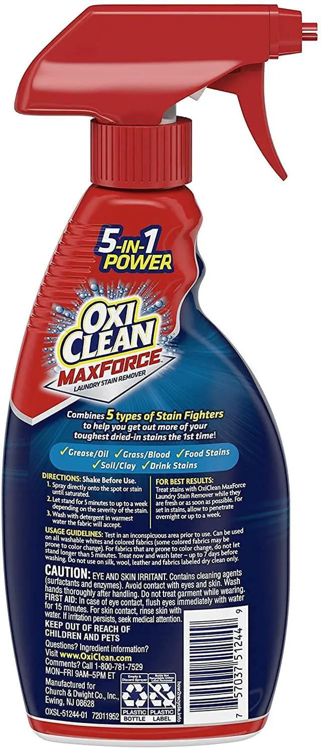 Alt view image 2 of 2 - Max Force 5 in 1 Power Laundry Stain Remover Spray, 12 oz - 2 PK