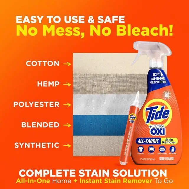 Alt view image 6 of 7 - Laundry Stain Remover Spray with Oxi plus Travel Size Stain Remover Pen, Spot Cleaner for Clothes, Fabric, Upholstery, Carpet, Grease & Tough Stains, 22 Fl Oz Spray + 1 Stain Pen
