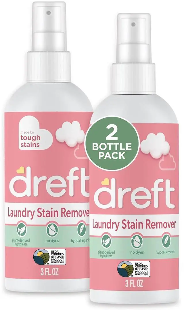 Main image of Stain Remover for Baby Clothes and Hypoallergenic Baby Stain Remover Spray, Travel Size Stain Treater, 3 Fl Oz ( Pack of 2)