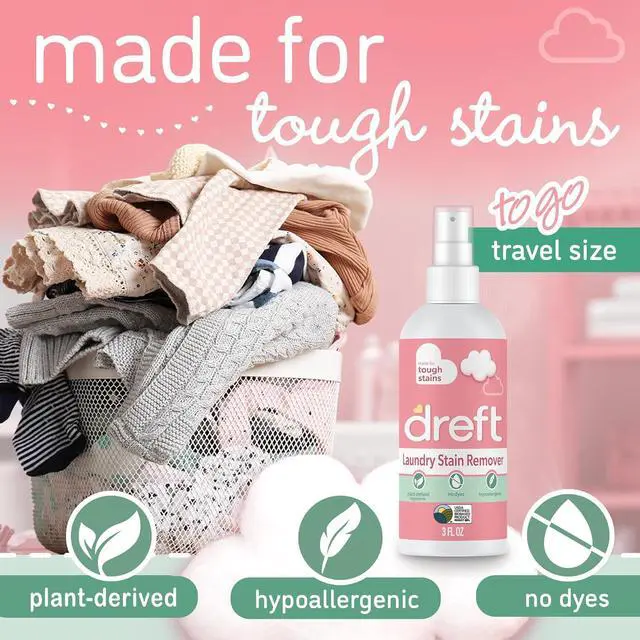 Alt view image 2 of 5 - Stain Remover for Baby Clothes and Hypoallergenic Baby Stain Remover Spray, Travel Size Stain Treater, 3 Fl Oz ( Pack of 2)