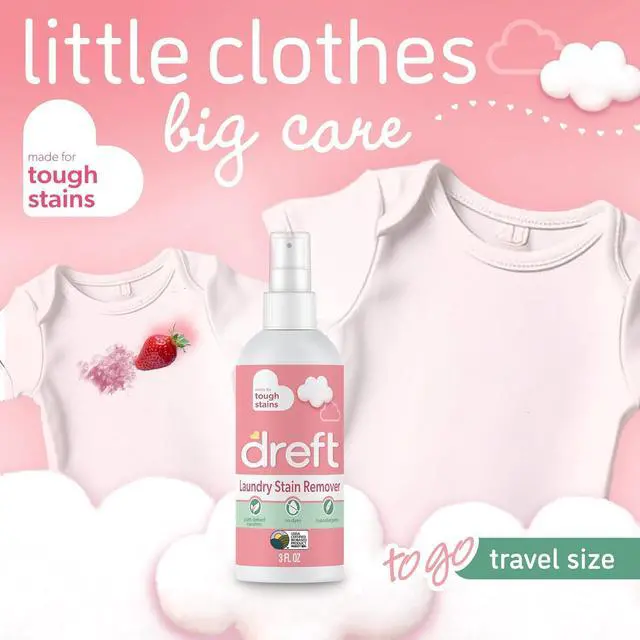 Alt view image 4 of 5 - Stain Remover for Baby Clothes and Hypoallergenic Baby Stain Remover Spray, Travel Size Stain Treater, 3 Fl Oz ( Pack of 2)