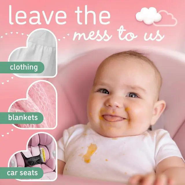 Alt view image 5 of 5 - Stain Remover for Baby Clothes and Hypoallergenic Baby Stain Remover Spray, Travel Size Stain Treater, 3 Fl Oz ( Pack of 2)