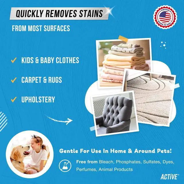 Alt view image 5 of 5 - Messy Kids Stain Remover Spray - Laundry Spot Cleaner, Natural Stain Treater Spray for Baby Clothes Fabric, Toddler Clothing, Rescue Mess Removal for Food, Oil Stains, Great for Travel - 4 oz
