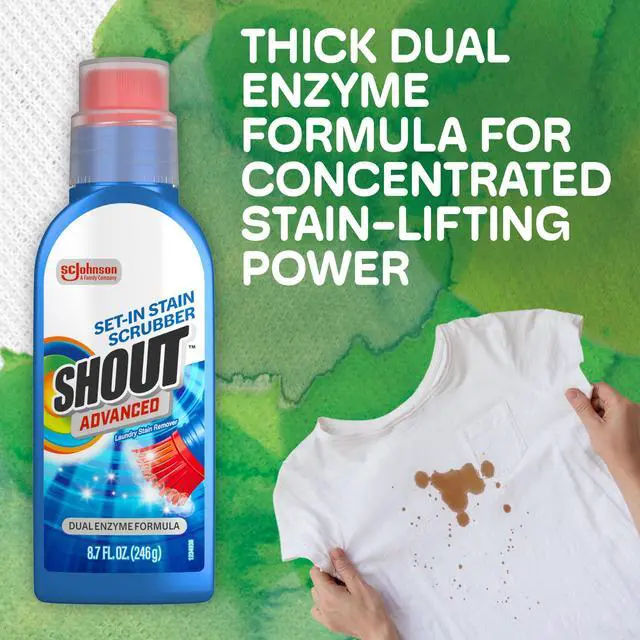 Alt view image 3 of 7 - Advanced Stain Remover Gel for Clothes Laundry, Ultra Concentrated Gel with Built-in Scrubber Brush for Deep Set-In stains, 8.7oz
