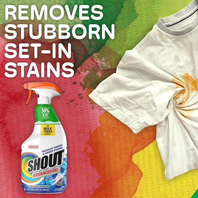 Alt view image 7 of 7 - Advanced Laundry Stain Remover Gel for Clothes Laundry, Breaks Down Stubborn, Dried-in, and Tough Stains, 22oz Spray (Packaging May Vary)