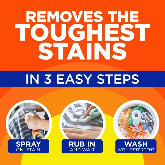 Alt view image 5 of 5 - Laundry Stain Remover Spray with Oxi, Travel Stain Remover for Clothes, Carpet, Upholstery, Pet Bedding, Stain Treater Spray for Tough Stains from Wine, Coffee, Grease, 3 Oz (Pack of 3)