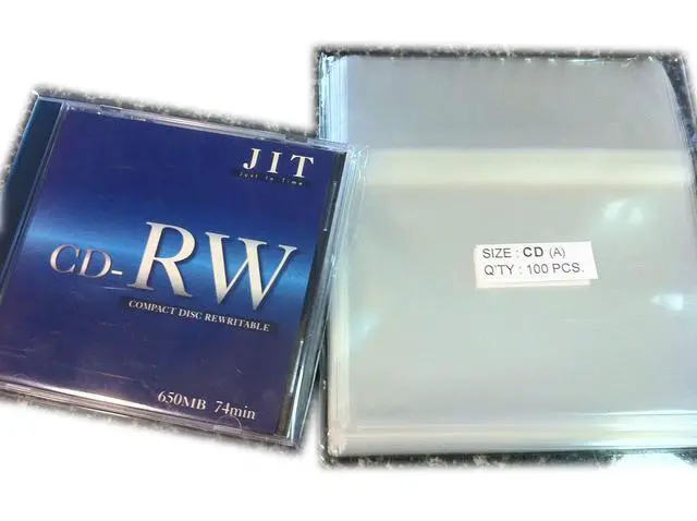 Main image of 100 Pcs Standard CD Jewel Case Cello/Cellophane Bags