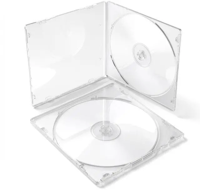 Main image of 5 Pack CD DVD Blu-Ray Clear Slim Jewel Cases, 5.2 mm