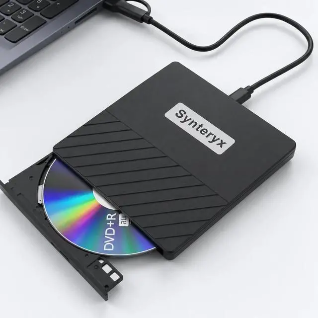 Alt view image 2 of 7 - External CD Burner, USB CD/DVD Drive for Laptop, DVD Burner