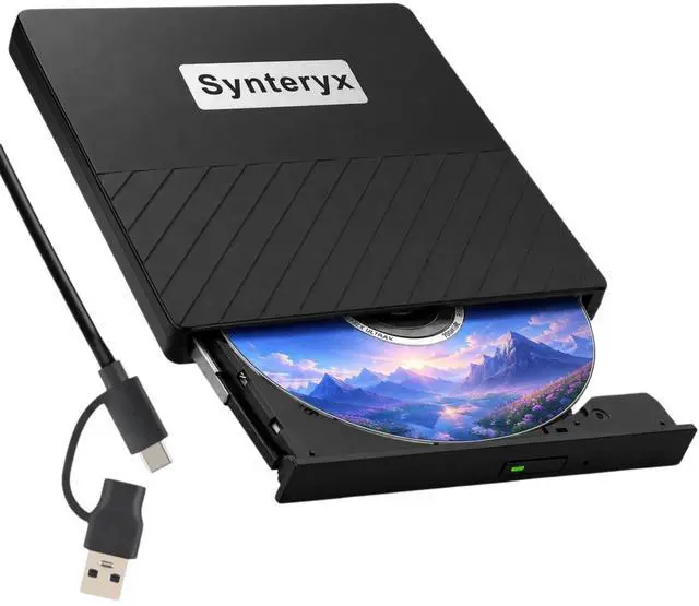 Main image of External CD Burner, USB CD/DVD Drive for Laptop, DVD Burner