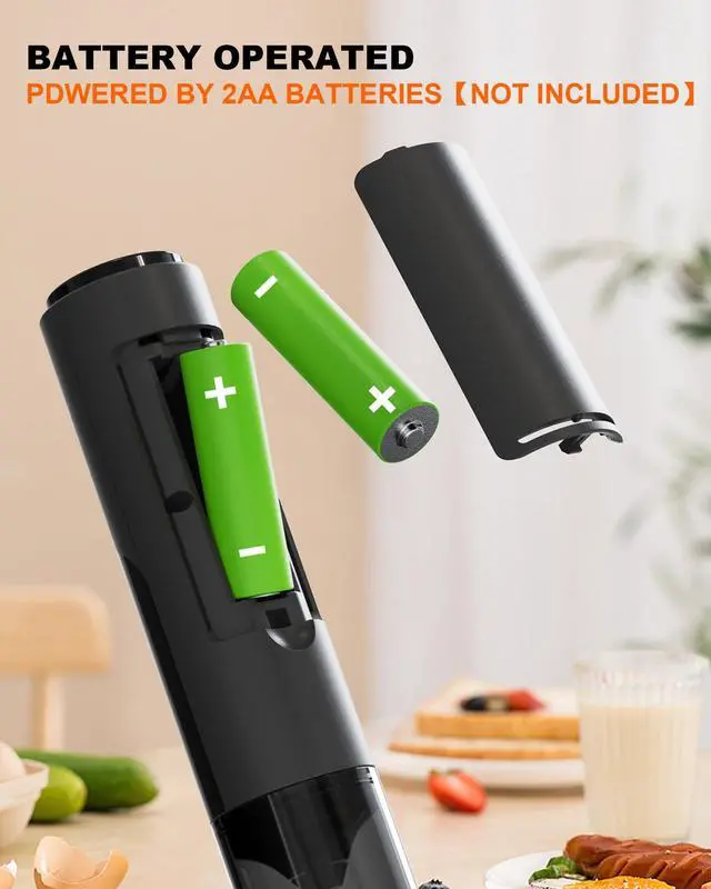 Alt view image 3 of 7 - Electric Milk Frother Handheld Foam Maker, Black