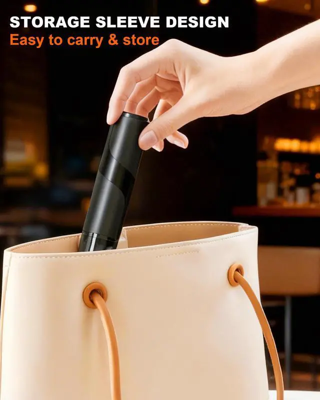 Alt view image 5 of 7 - Electric Milk Frother Handheld Foam Maker, Black