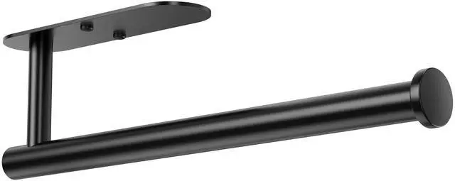 Main image of Under Cabinet Paper Towel Holder, 304 Stainless Steel, Black