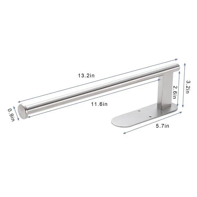 Alt view image 3 of 6 - Paper Towel Holder,SUS304 Stainless Steel Paper Towel Holder Under Cabinet