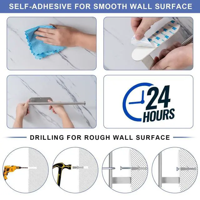 Alt view image 6 of 6 - Paper Towel Holder,SUS304 Stainless Steel Paper Towel Holder Under Cabinet
