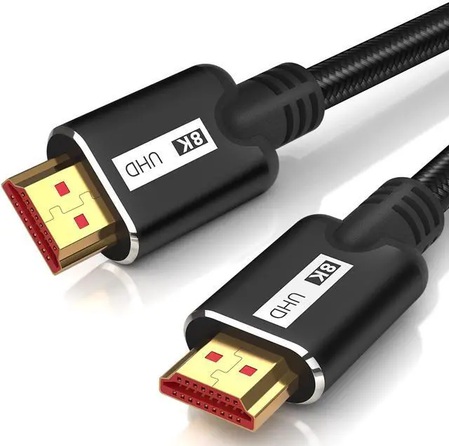 Main image of 8K HDMI Cable 2.1 3.3FT, Ultra High Speed 48Gbps HDMI Cable Braided Cord, Supports 8K@60Hz4K@120Hz, 4K@144Hz, HDR 10, eARC Compatible with Dolby PS5 Monitor HDTV