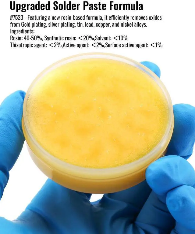 Alt view image 5 of 7 - 2 Jar Rosin Solder Flux, Flux for Soldering for SMD BGA LED PCB IC CPU Electronic Repair & Soldering (1.41oz/40g in a Jar)