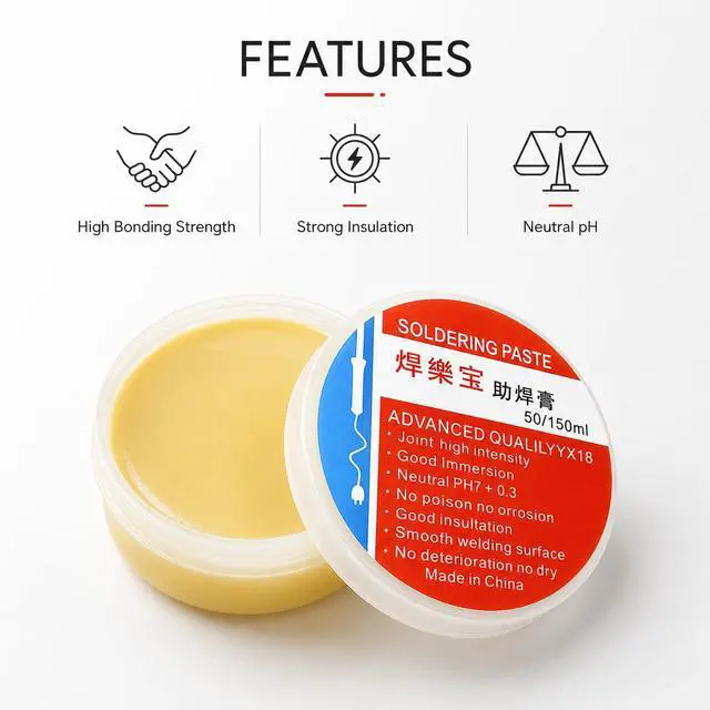 Alt view image 3 of 5 - Soldering Flux, Rosin Flux,Soldering Paste,Solder Flux, Lead-free and No Clean Flux for Chip PCB Motherboard,Electronics,Mobile Phone, Home Appliance Welding (3pcs 32g)