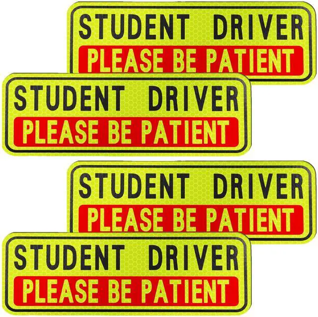 Main image of 4 PCS Student Driver Magnet for Car, New Driver Magnet for Car