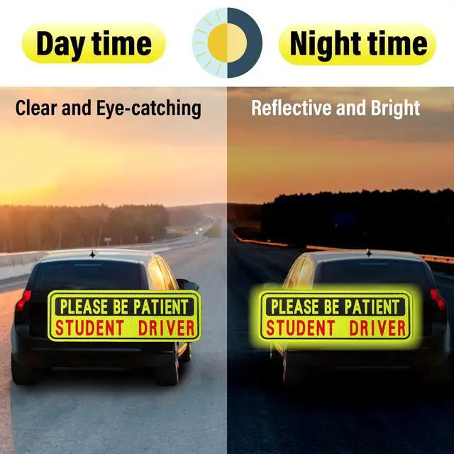Alt view image 5 of 7 - 4 PCS Student Driver Magnet for Car, New Driver Magnet for Car