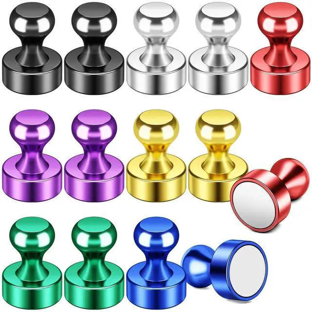 Main image of Fridge Magnets, Magnets for Whiteboard, Kitchen, 14 Pack, Colorful