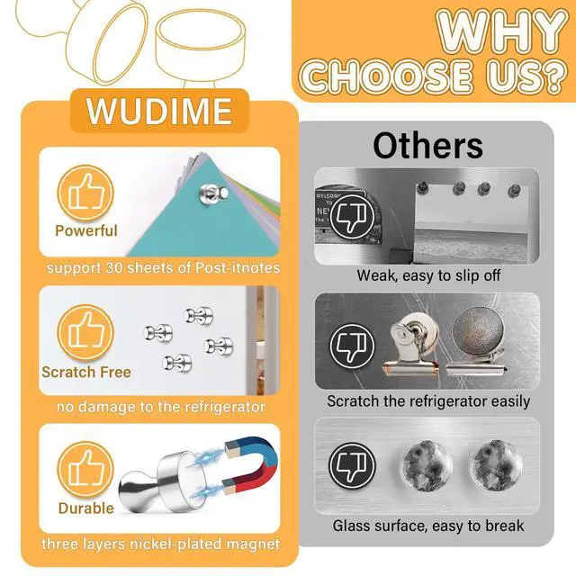 Alt view image 5 of 6 - 12Pcs Strong Magnets for Whiteboard, Fridge Magnets Adults, Refrigerator Magnets, Magnet Fridge, Small Strong Magnets for Kitchen, Office, Classroom, Locker