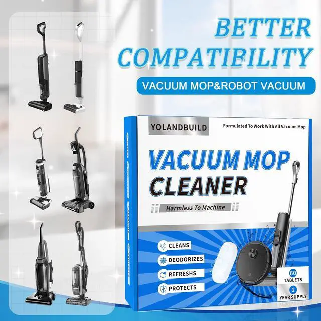 Alt view image 3 of 7 - Floor Cleaning Solution Tablet,Compatible with Tineco, Deep Cleans for Multiple Hard Floors, Suitable With All Robot Vacuums with Mopping and Cordless Wet/Dry Vacuum Mop Cleaner-60 Pack,Orange Scent