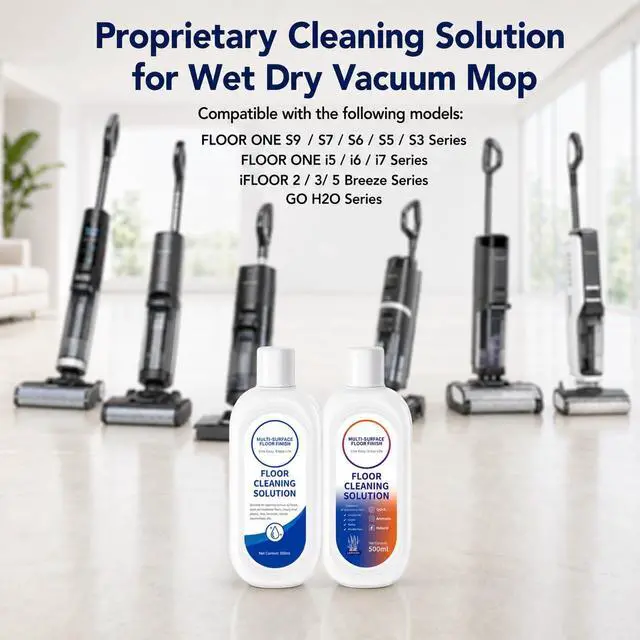 Alt view image 2 of 7 - Floor Cleaning Solution Compatible with Tineco Cleaning Solution, Residue & Streak Free, Suitable for All Robot Vacuum Cleaners and Wireless Wet Dry Dual-Use Vacuum Cleaners (Original flavor+Lavender)