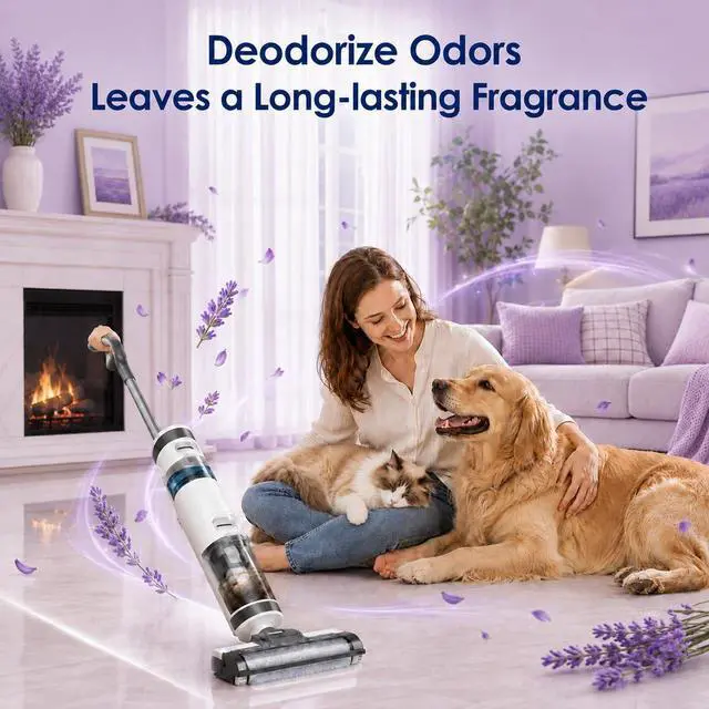 Alt view image 5 of 7 - Floor Cleaning Solution Compatible with Tineco Cleaning Solution, Residue & Streak Free, Suitable for All Robot Vacuum Cleaners and Wireless Wet Dry Dual-Use Vacuum Cleaners (Original flavor+Lavender)