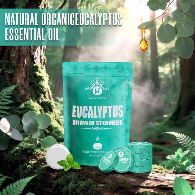Alt view image 3 of 7 - Shower Steamers Aromatherapy for Women & Men, Eucalyptus Mint Essential Oil