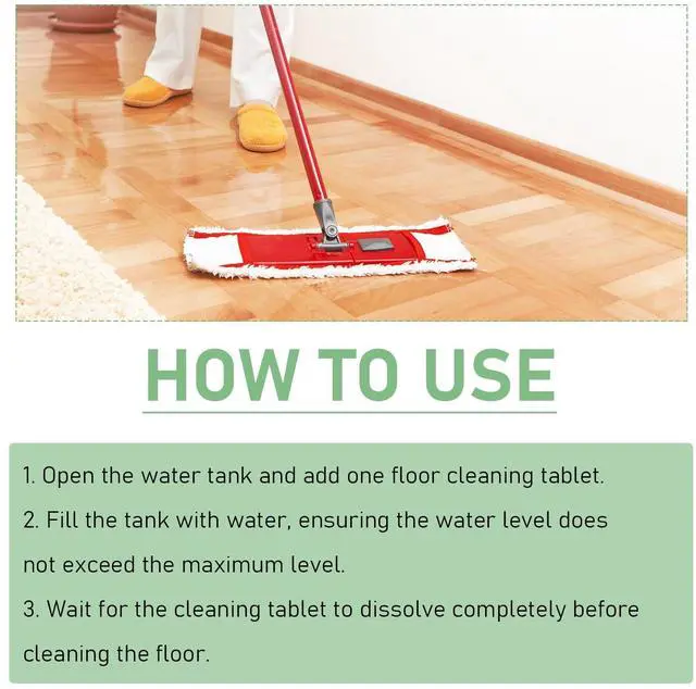 Alt view image 7 of 7 - 36pcs Floor Cleaner Tablets Hard Floor Cleaner Tablets, Pre-Measured Dissolvable Cleaning Solution for Tile, Vinyl, Hardwood, Fresh Lemon Scent, Compatible with Robot Mops & Wet/Dry Vacuums