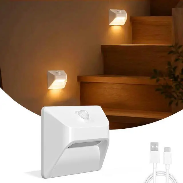 Main image of Motion Sensor Night Lights 2200mAh Battery Rechargeable Stair Lights Indoor