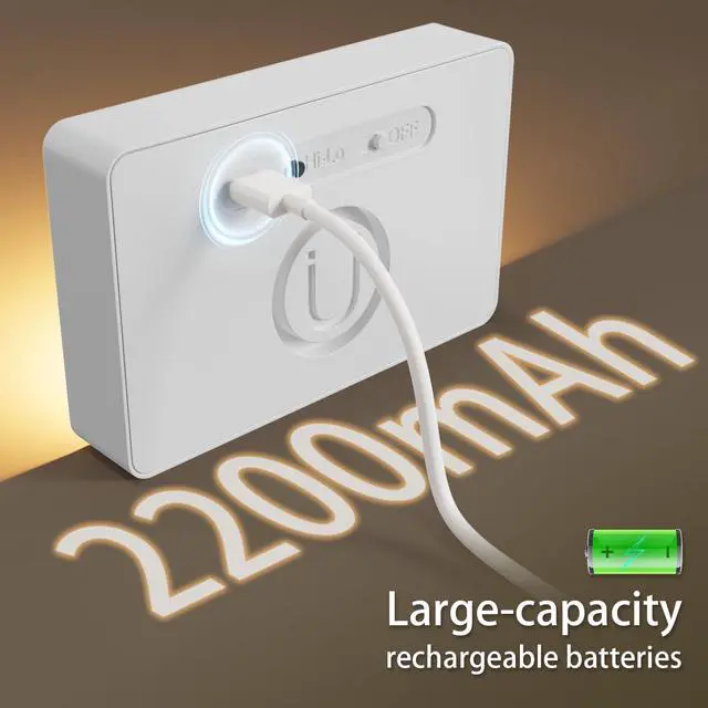 Alt view image 4 of 7 - Motion Sensor Night Light Rechargeable, Link Mode, 6-Month Battery Life