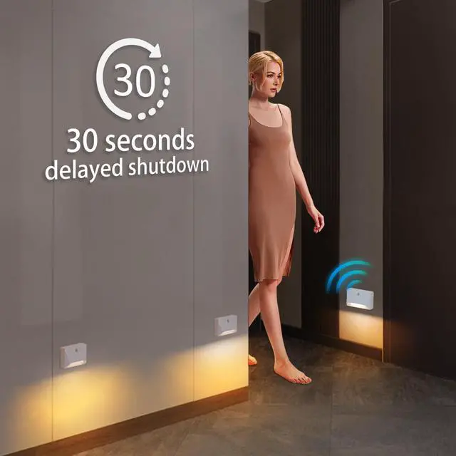 Alt view image 6 of 7 - Motion Sensor Night Light Rechargeable, Link Mode, 6-Month Battery Life