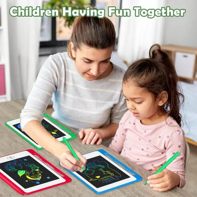 Alt view image 7 of 7 - 3 Pack LCD Writing Tablet for Kids, 6.5 Inch Colorful Doodle Board Drawing Tablet, Erasable Reusable Electronic Drawing Pads, Educational Learning Toys Birthday Gifts for Girls Boys Age 3 4 5 6 7 8