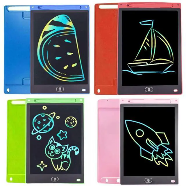 Alt view image 2 of 6 - 4 Pack LCD Writing Tablet for Kids Doodle Board 8.5-Inch, Electronic Drawing Tablet Drawing Pad,Notebook Boogie Tablet for Toddler Learning Toys Gift for 3 4 5 6 Years Old Boy Girl