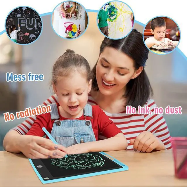 Alt view image 5 of 6 - 4 Pack LCD Writing Tablet for Kids Doodle Board 8.5-Inch, Electronic Drawing Tablet Drawing Pad,Notebook Boogie Tablet for Toddler Learning Toys Gift for 3 4 5 6 Years Old Boy Girl