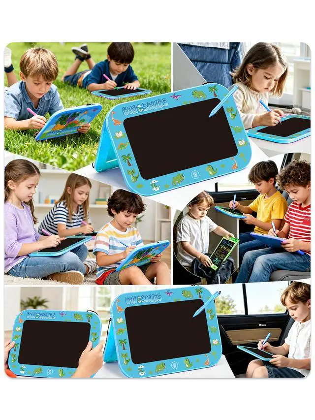 Alt view image 7 of 7 - Kids LCD Writing Tablet, Mess Free Coloring Books, Travel Toys
