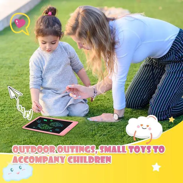 Alt view image 7 of 7 - 10" LCD Writing Tablet for Kids, No Mess Coloring Books for Toddler