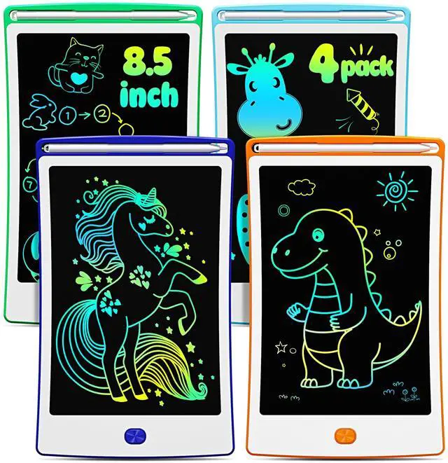 Main image of 4 Pack LCD Writing Tablet, 8.5 Inch Colorful Toddlers Drawing Tablet for Kids, Creative Doodle Board Drawing Pad, Toy Birthday Gift for 3-6 Year Old Girls Boys