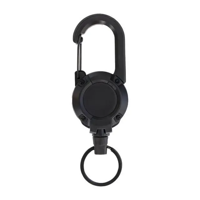 Alt view image 7 of 7 - 3 Pack Heavy Duty Retractable Keychain, Retractable ID Badge Clip Reel with Steel Cable and Carabiner Clip