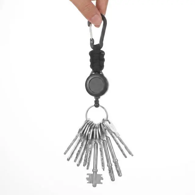 Alt view image 6 of 6 - 3 Pack Retractable Keychain, Heavy Duty Carabiner Badge Holders