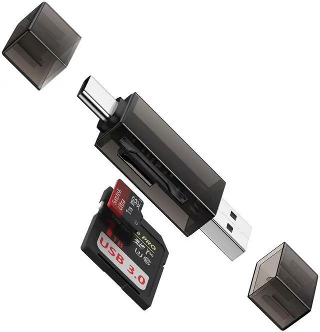 Main image of SD Card Reader Dual Slots,High-Speed USB 3.0+USB C Memory Card Reader Adapter - Supports SD/Micro SD/SDXC/SDHC/MMC,Compatible with Laptop,PC,iPad Pro,iPhone 16/15,Galaxy S25/S24/S23,Pixel 9 Pro/8/7/6