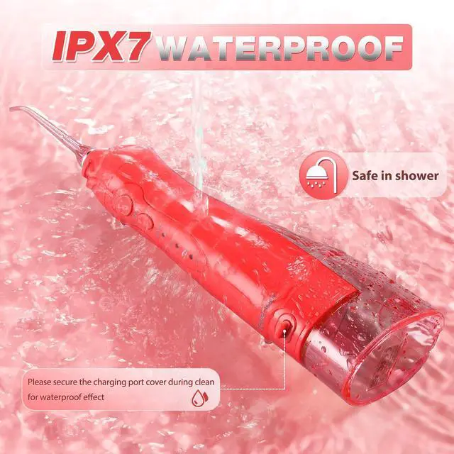 Alt view image 2 of 7 - Electric Water Flosser, Cordless Dental Oral Irrigator for Teeth
