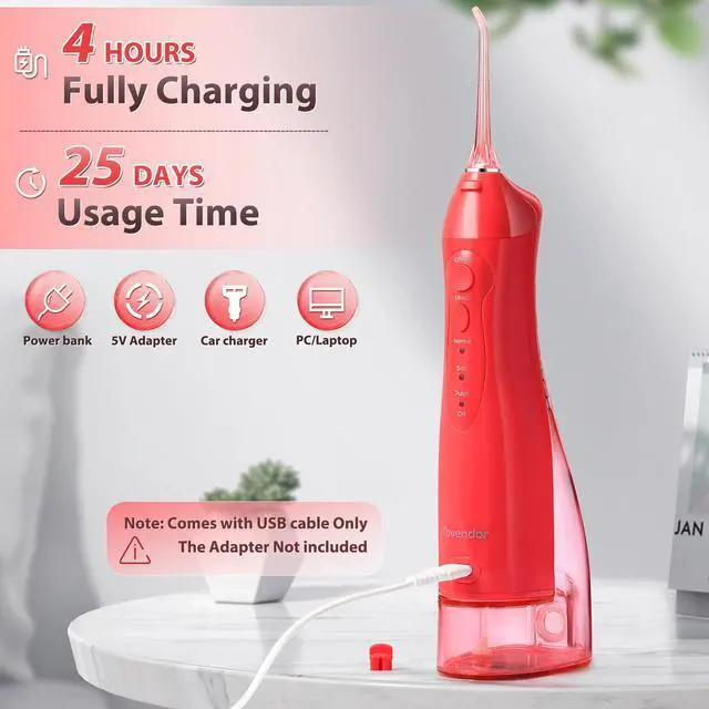 Alt view image 3 of 7 - Electric Water Flosser, Cordless Dental Oral Irrigator for Teeth