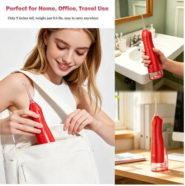 Alt view image 4 of 7 - Electric Water Flosser, Cordless Dental Oral Irrigator for Teeth