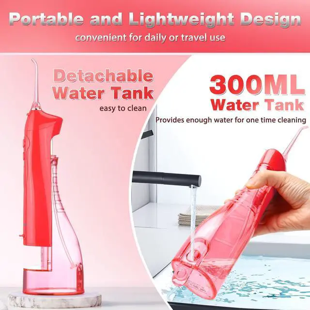 Alt view image 5 of 7 - Electric Water Flosser, Cordless Dental Oral Irrigator for Teeth