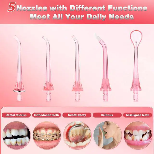 Alt view image 6 of 7 - Electric Water Flosser, Cordless Dental Oral Irrigator for Teeth
