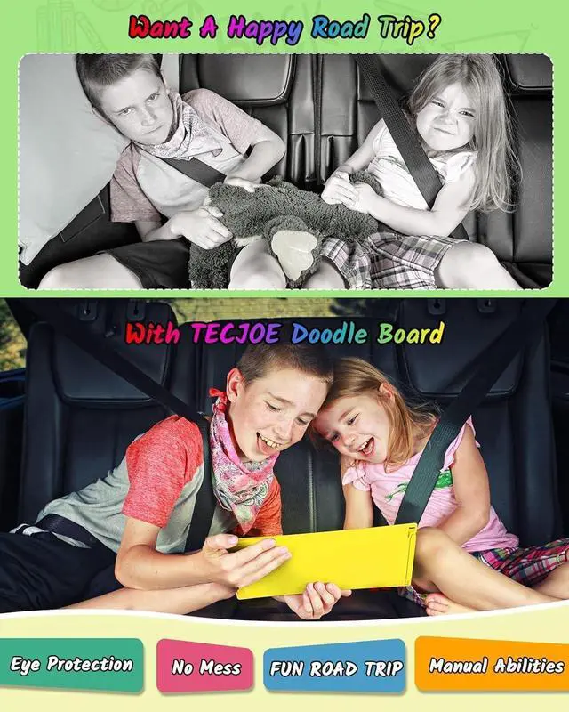 Alt view image 5 of 7 - 2 Pack LCD Writing Tablet, 8.5 Inch Colorful Doodle Board Drawing Tablet for Kids, Kids Travel Games Activity Learning Toys Birthday Gifts for 3 4 5 6 Year Old Boys and Girls Toddlers